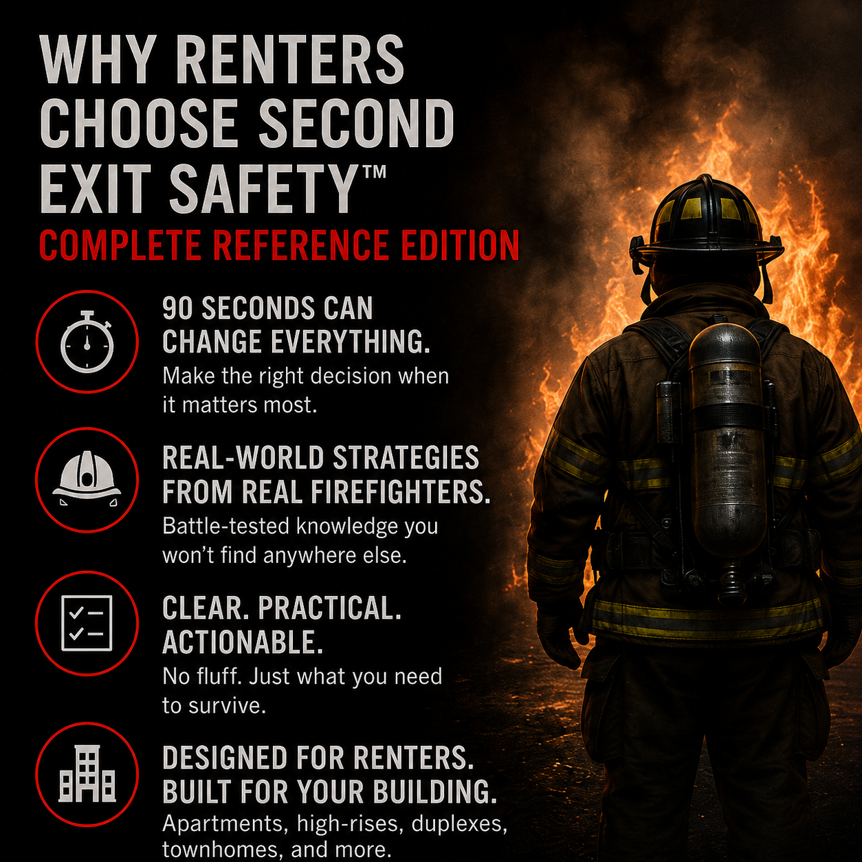 Second Exit Complete Reference Edition — Renter Fire Survival Guide